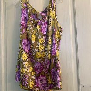 Multicolor St. John silk top